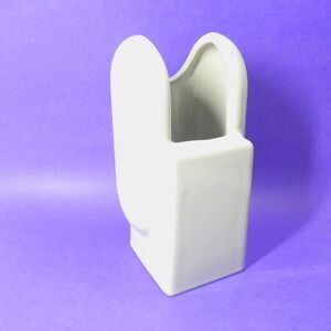 Postmodern Vase Abstract Gray Ceramic Vintage 1980s